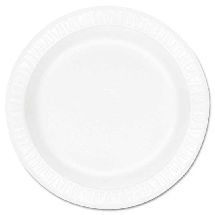 Dart - Concorde Foam Plate, 9" dia, White, 125/Pack, 4 Packs/Carton