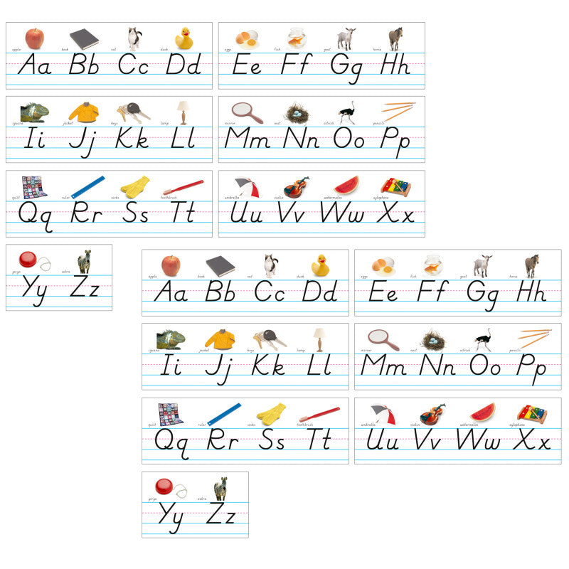 NORTH STAR TEACHER RESOURCES - Photo & Modern Manuscript Alphabet Lines Bulletin Board Set, 2 Sets