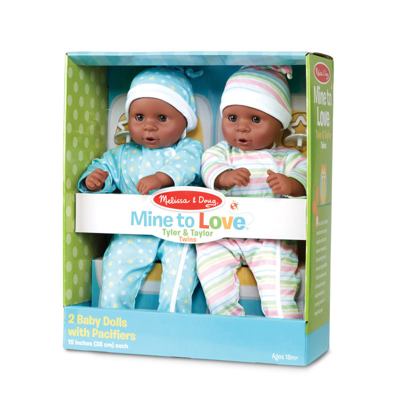 MELISSA & DOUG - Mine to Love Twins Tyler & Taylor Dolls