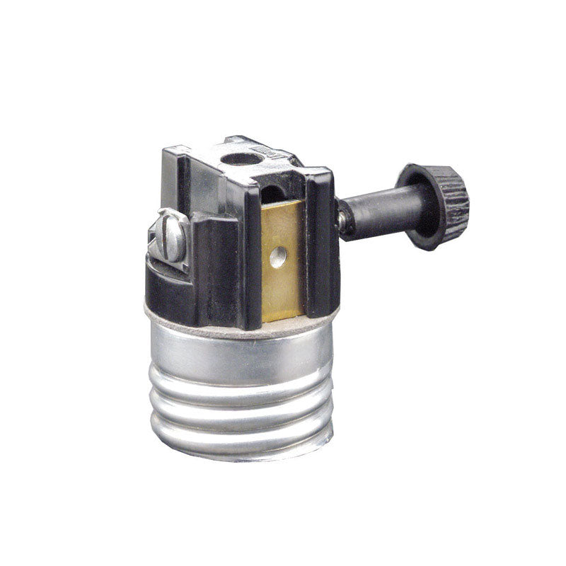 LEVITON - Leviton Aluminum Incandescent Medium Base Turn Knob Socket 1 pk [10083-00M]