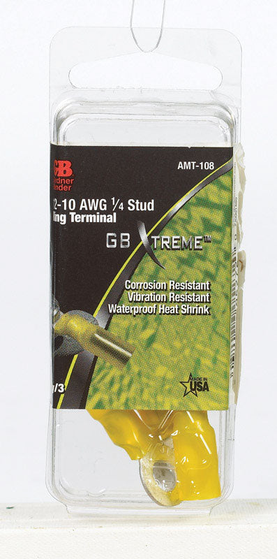 GARDNER BENDER - Gardner Bender Xtreme 12-10 Ga. Insulated Wire Ring Terminal Yellow 3 pk [AMT-108]