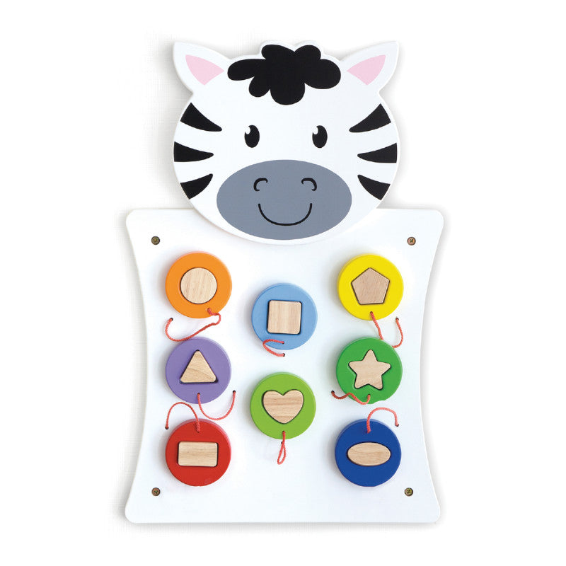 LEARNING ADVANTAGE - Zebra Activity Wall Panel - Toddler Activity Center