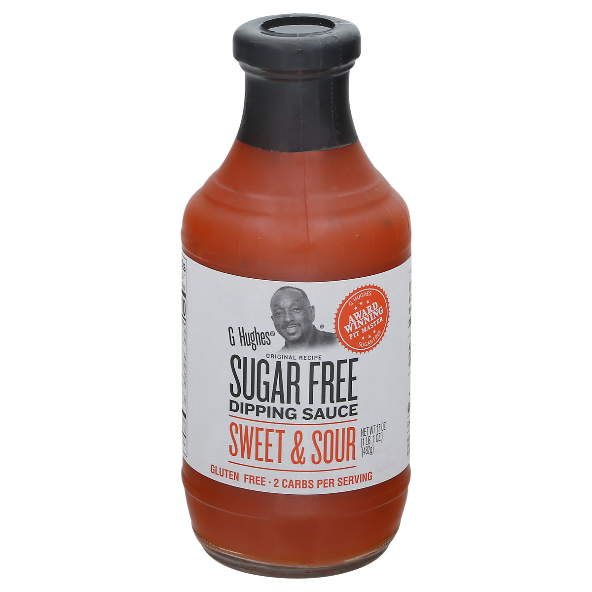 G Hughes Sugar Free Sweet & Sour Dipping Sauce 17 oz - Case of 6