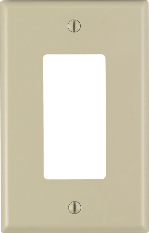 LEVITON - Leviton Ivory 1 gang Nylon Decorator Wall Plate 1 pk - Case of 20