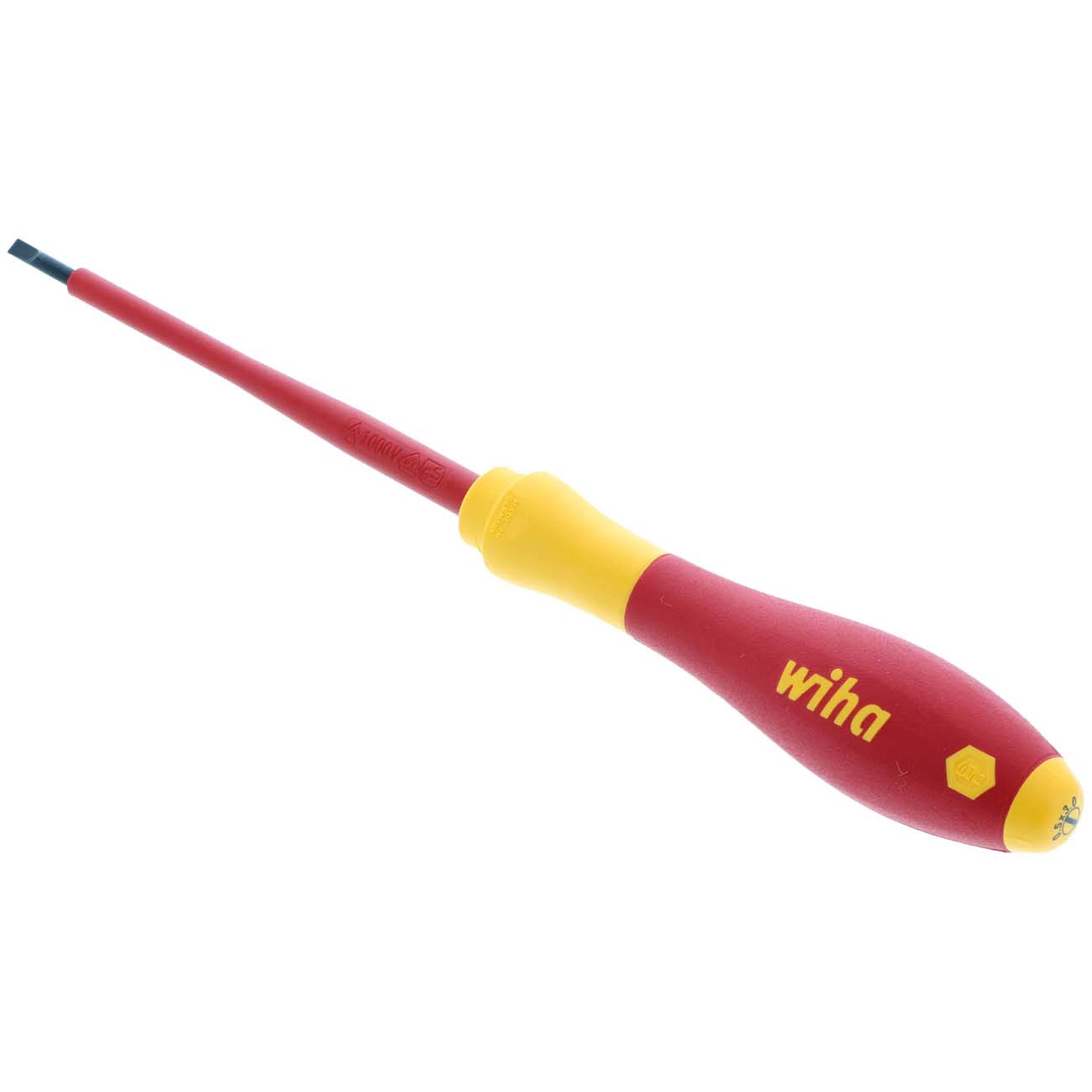 Wiha Insulated SoftFinish Slotted Screwdriver 3mm (1/8‚Ä≥) x 100mm