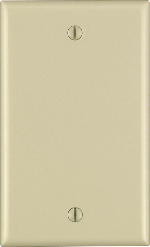 LEVITON - Leviton Ivory 1 gang Thermoset Plastic Blank Wall Plate 1 pk - Case of 25 [86014-000]
