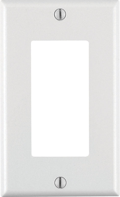 DECORA - Leviton Decora White 1 gang Thermoset Plastic Decorator Wall Plate 1 pk - Case of 20 [80401-00W]