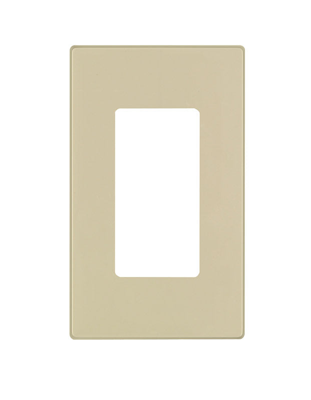 DECORA - Leviton Ivory 1 gang Thermoset Plastic Decorator Wall Plate 1 pk [C41-80301-00I]