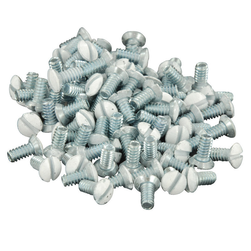 DECORA - Leviton White Metal Wall Plate Screws 20 pk [88400-PRT]