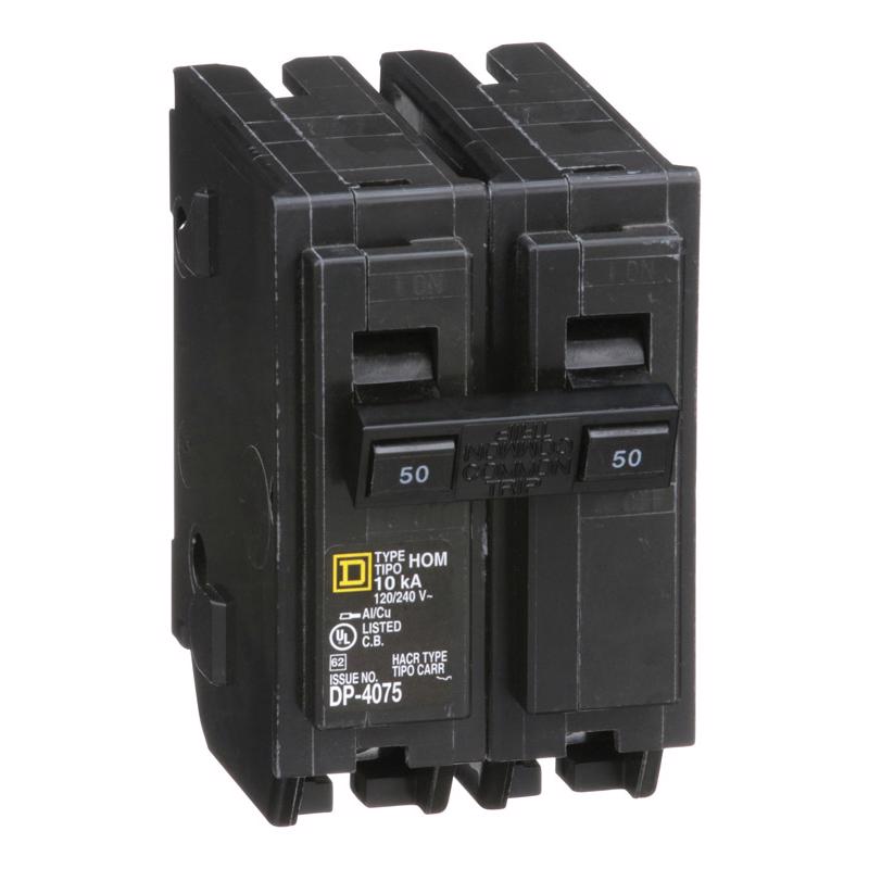 SQUARE D - Square D HomeLine 50 amps Plug In 2-Pole Circuit Breaker [HOM250C]