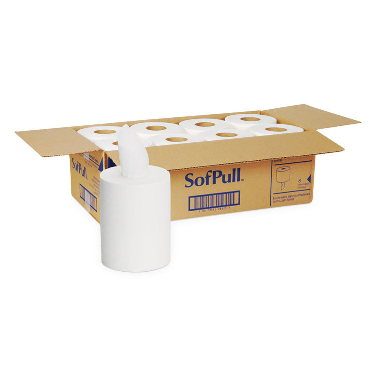 Georgia Pacific Professional - SofPull Premium Junior Capacity Towel, 1-Ply, 7.8 x 14.8, White, 225/Roll, 8 Rolls/Carton