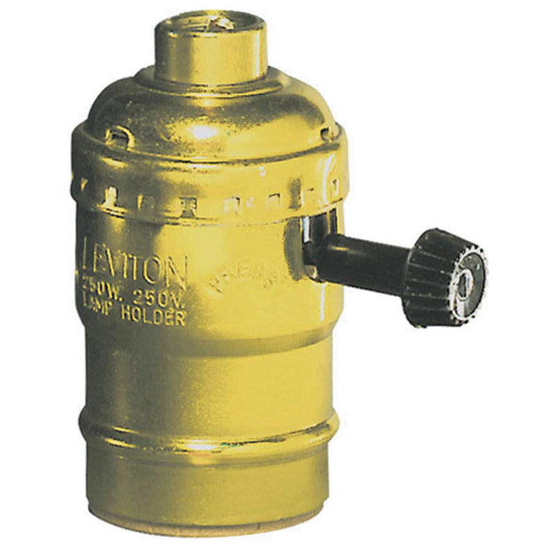 LEVITON MFG. CO. - Leviton Aluminum Incandescent Medium Base Lampholder 1 pk [07090-0PG]