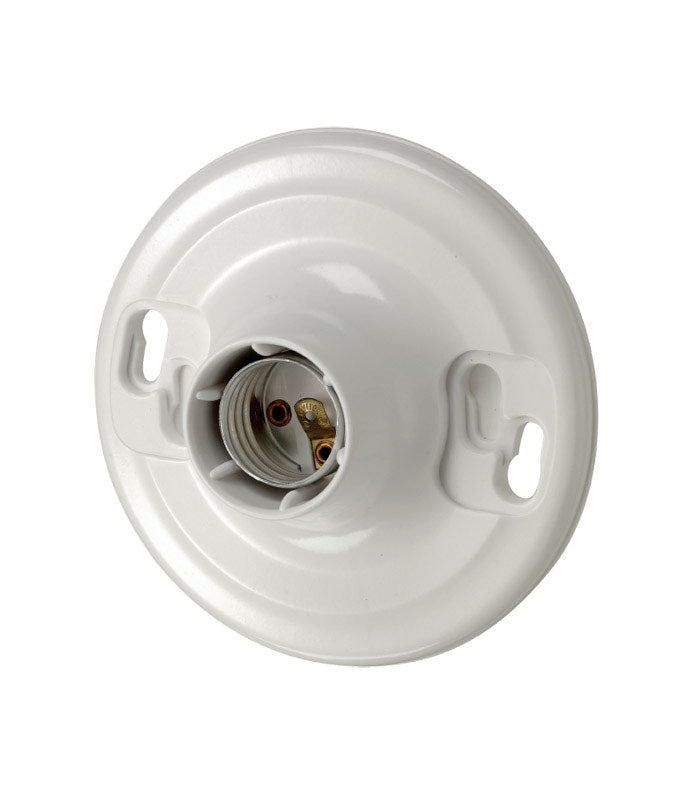 LEVITON MFG. CO. - Leviton Plastic Incandescent Medium Base Keyless Lampholder 1 pk