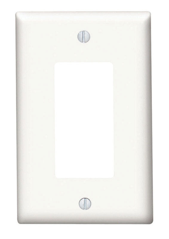 LEVITON MFG. CO. - Leviton White 1 gang Thermoset Plastic Decorator Wall Plate 1 pk