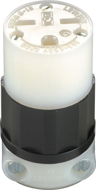 LEVITON - Leviton Industrial Nylon Grounding Connector 6-15R 18-10 AWG 2 Pole 3 Wire