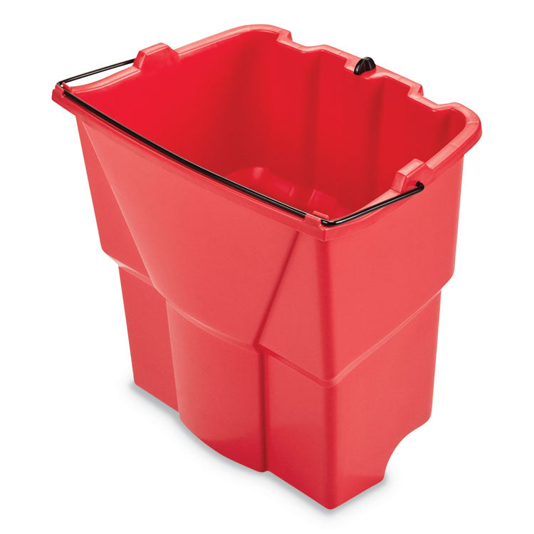 Rubbermaid Commercial - WaveBrake 2.0 Dirty Water Bucket, 18 qt, Plastic, Red