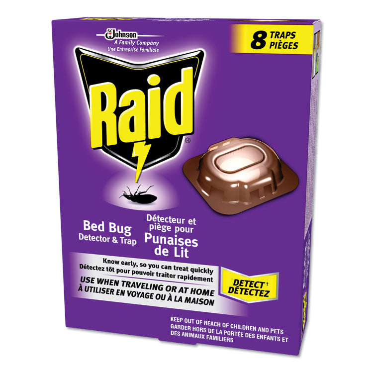 Raid - Bed Bug Detector and Trap, 0.19 lb Trap, 8 Traps