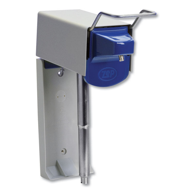 Zep Professional - Heavy Duty Hand Care Wall Mount System, 1 gal, 5 x 4 x 14, Silver/Blue