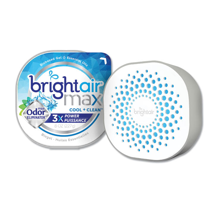 BRIGHT Air - Max Odor Eliminator Air Freshener, Cool and Clean, 8 oz Jar
