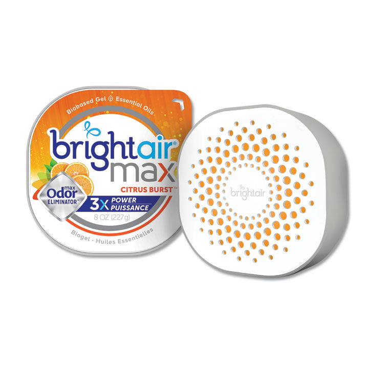 BRIGHT Air - Max Odor Eliminator Air Freshener, Citrus Burst, 8 oz Jar
