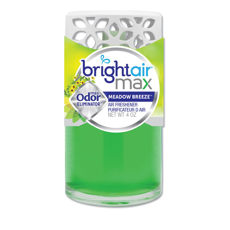 BRIGHT Air - Max Scented Oil Air Freshener, Meadow Breeze, 4 oz, 6/Carton