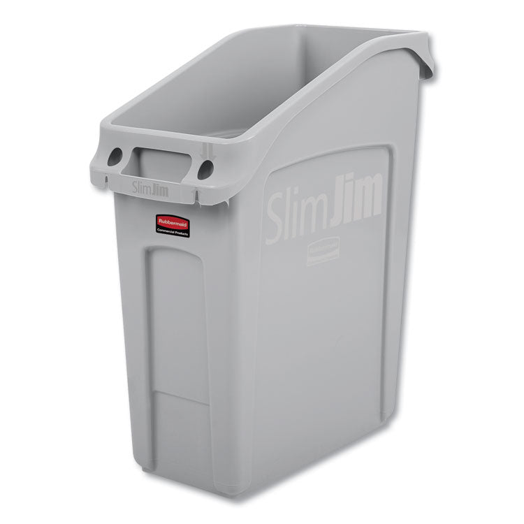 Rubbermaid Commercial - Slim Jim Under-Counter Container, 13 gal, Polyethylene, Gray