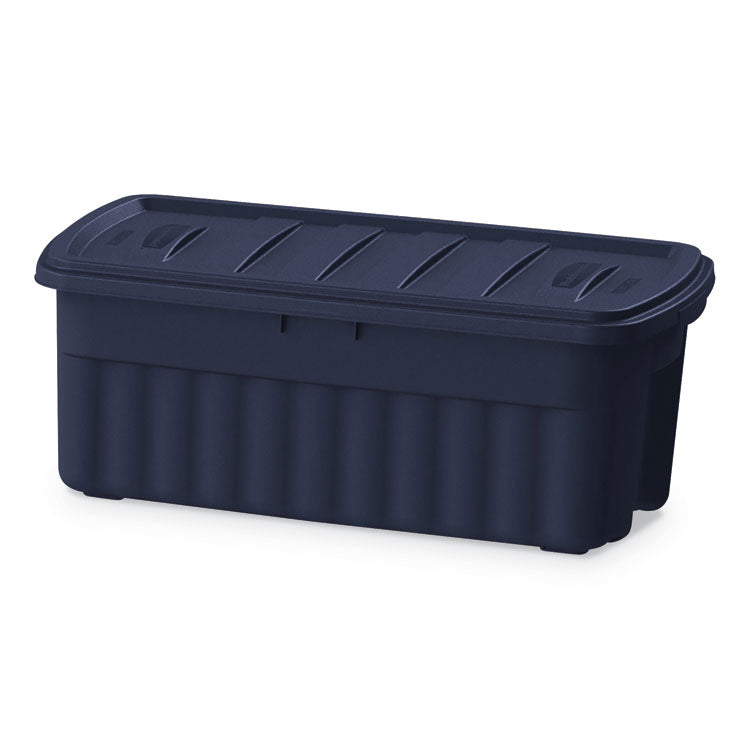 Rubbermaid - Roughneck Storage Box, 50 gal, 21.2" x 43" x 17.88", Dark Indigo Metallic