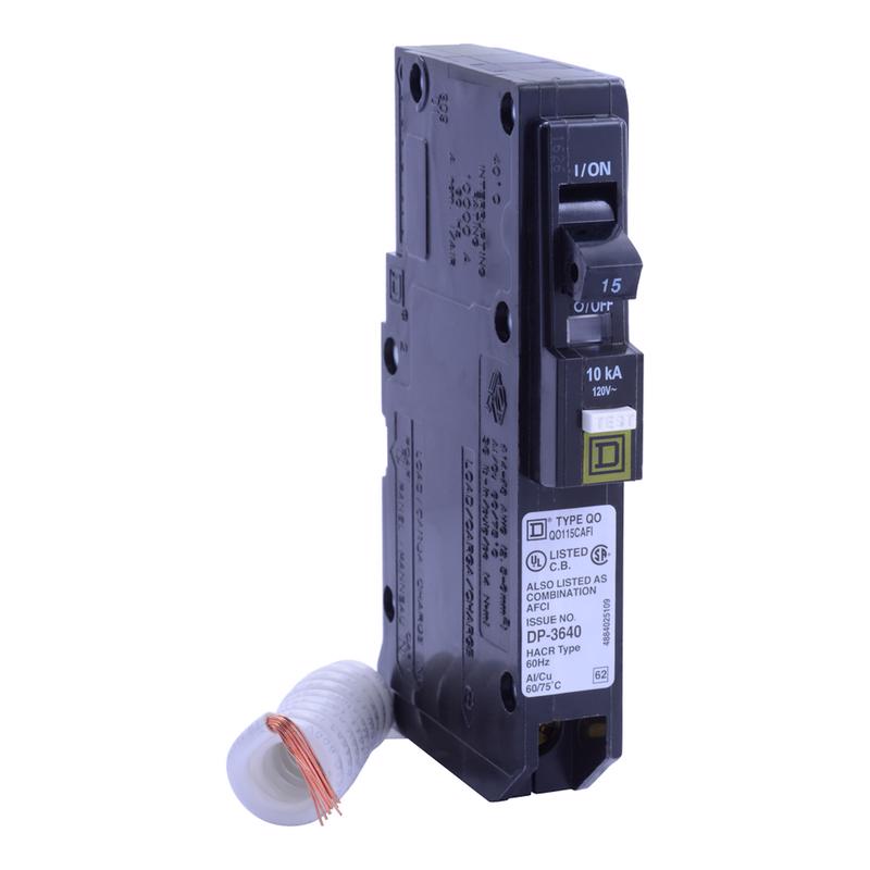 SQUARE D - Square D QO 15 amps Arc Fault Single Pole Circuit Breaker