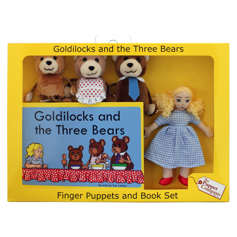 THE PUPPET COMPANY - Goldilocks Finger Puppets and Book Set
