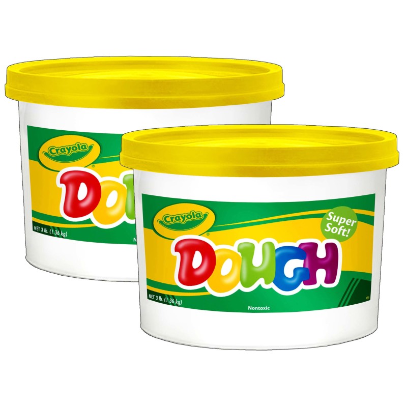 Dough, 3lb Resealable Bucket, Yellow, Pack of 2