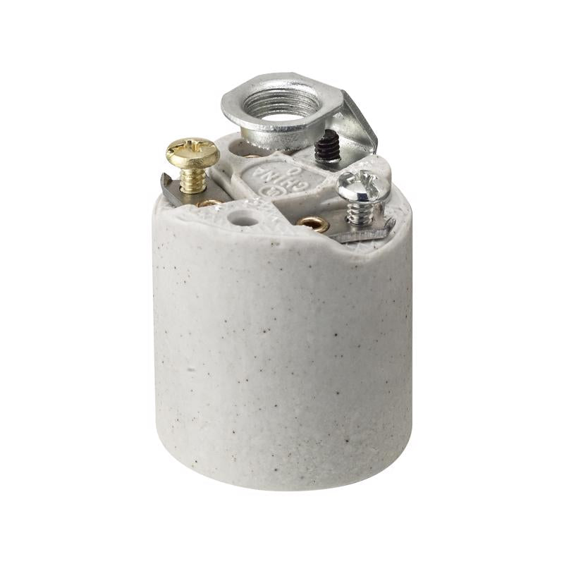 LEVITON - Leviton Porcelain Incandescent Medium Base Keyless Socket 1 pk - Case of 10 [03152-008]