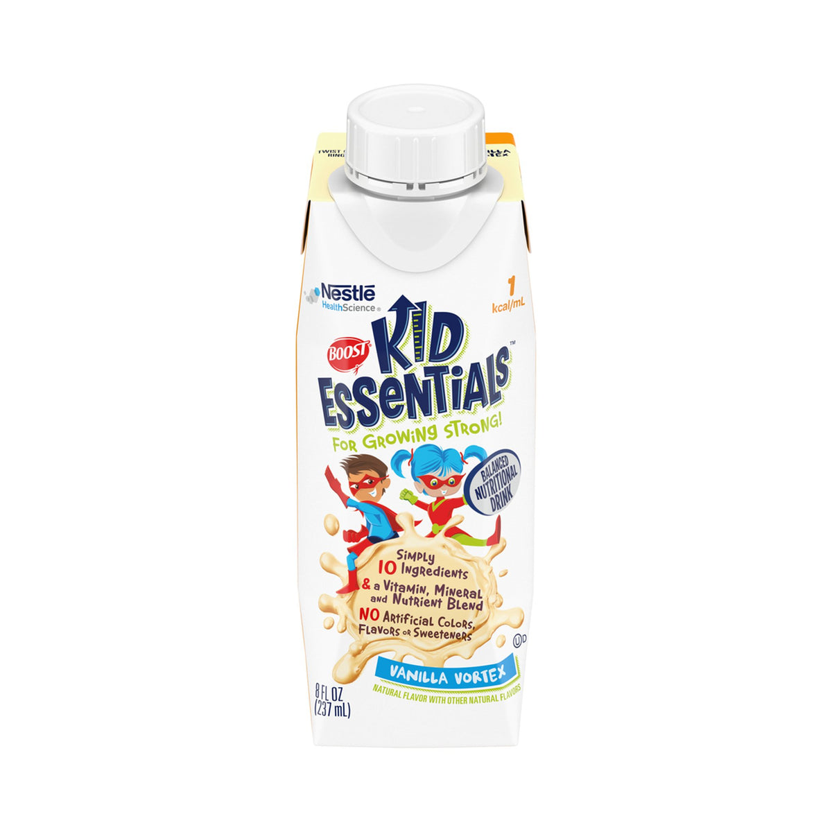 Nestle Healthcare Nutrition - Pediatric Oral Supplement Boost® Kid Essentials™ 1.0 Vanilla Vortex Flavor 8 oz. Carton Liquid Vitamins / Minerals [1/EA]