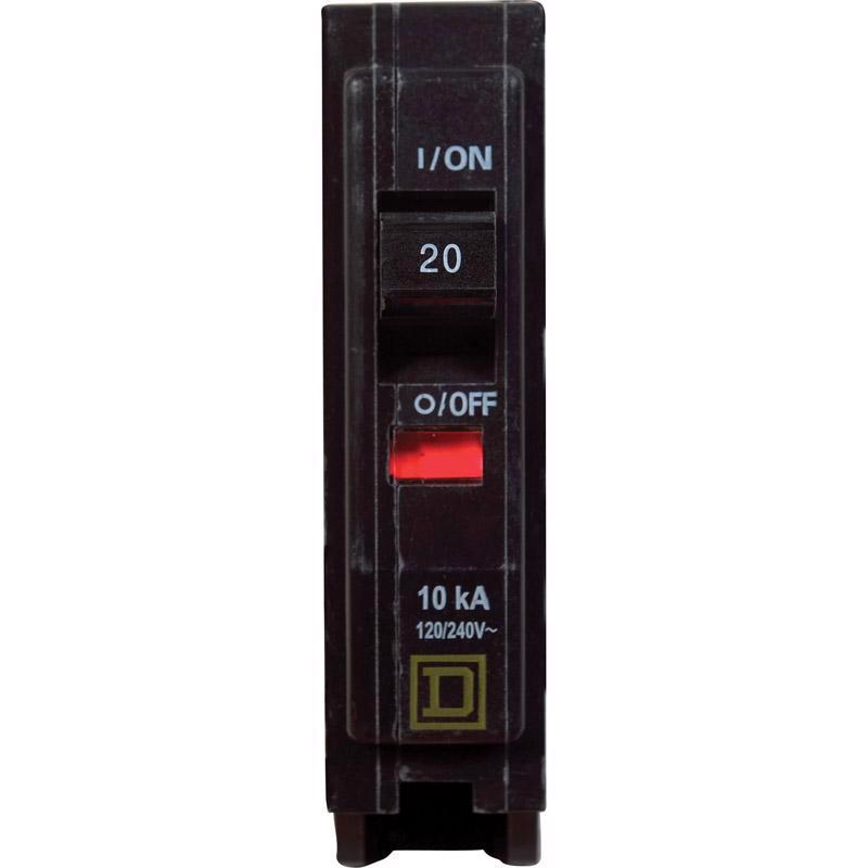 SQUARE D - Square D QO 20 amps Plug In Single Pole Circuit Breaker [QO120CP]