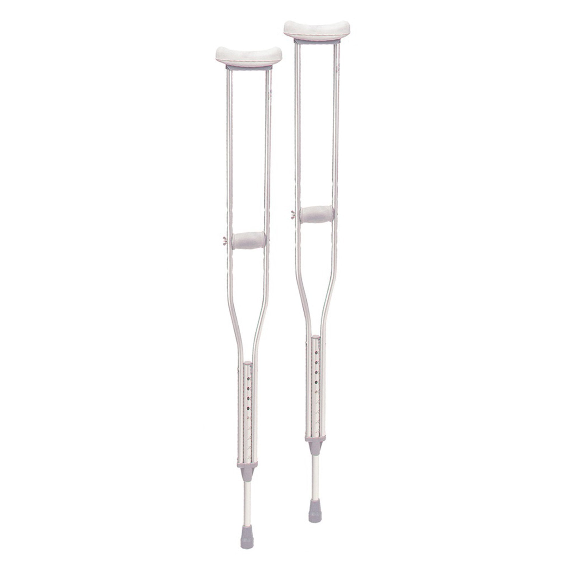 Drive Medical - Underarm Crutches drive™ Adult 5 Foot 2 Inch to 5 Foot 10 Inch User Height Aluminum Frame 350 lbs. Weight Capacity [1/PR]