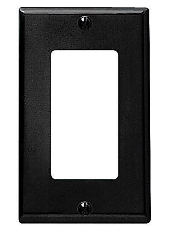 LEVITON MFG. - Leviton Decora Brown 1 gang Thermoset Plastic Decorator Wall Plate 1 pk