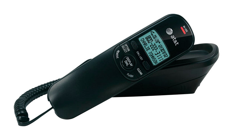 AT&T - AT&T 1 Handle Analog Telephone Black