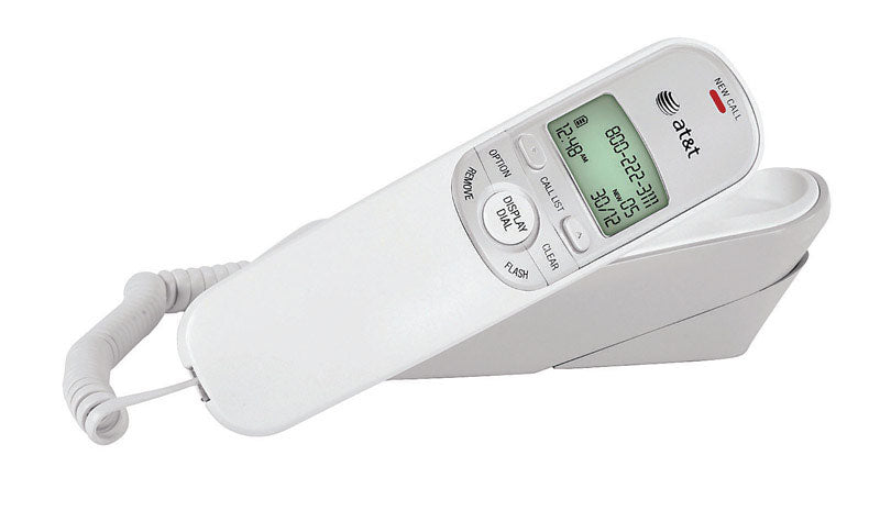 AT&T - AT&T 1 Handle Analog Telephone White