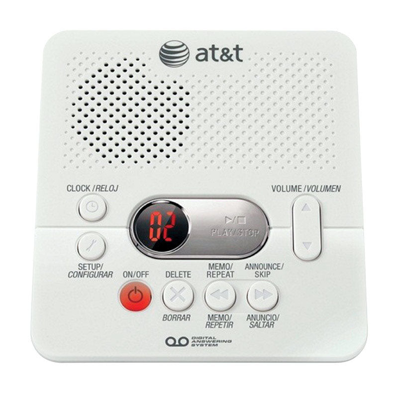 AT&T - AT&T Digital Answering System White