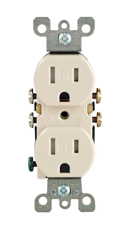 LEVITON MFG. - Leviton 15 amps 125 V Duplex Light Almond Outlet 5-15R 10 pk