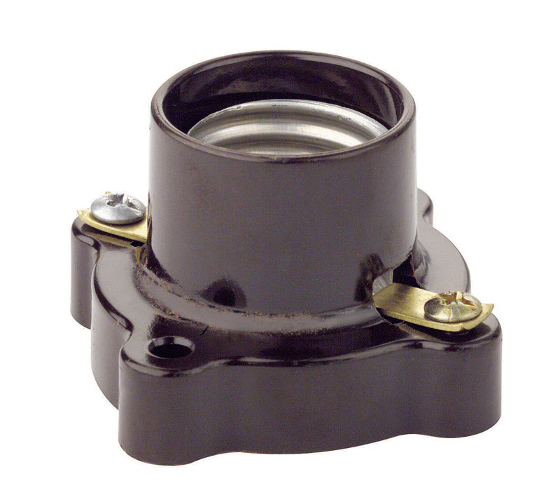 LEVITON MFG. - Leviton Phenolic Incandescent Medium Base Poney Cleat Socket 1 pk