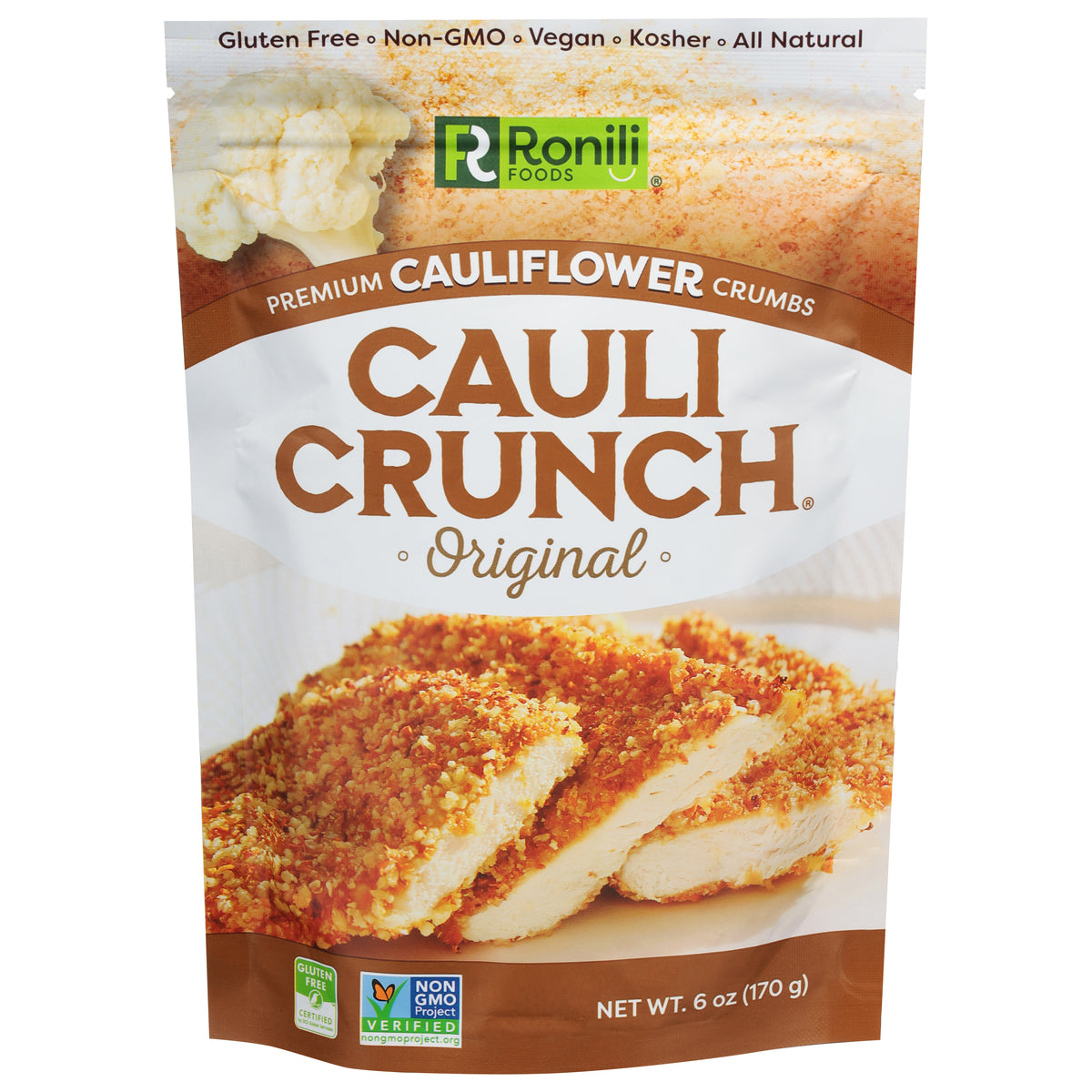 Ronili Foods Cauli Crunch Premium Original Cauliflower Crumbs 6 oz - Case of 6