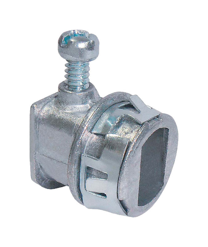 SIGMA ENGINEERED SOLUTIONS - Sigma Engineered Solutions Snap Lock 3/8 in. D Die-Cast Zinc Flex Connector For AC and MC 2 pk