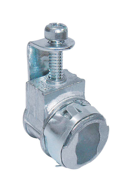 SIGMA ENGINEERED SOLUTIONS - Sigma Engineered Solutions Snap Lock 3/8 in. D Die-Cast Zinc Saddle Connector For AC, MC and NM 1 pk
