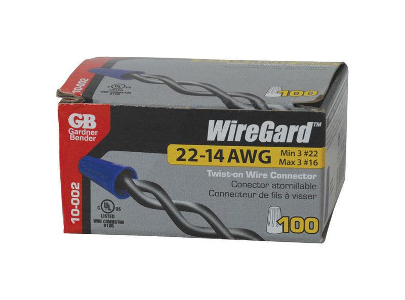 GARDNER BENDER - Gardner Bender WireGard 22-16 Ga. Copper Wire Wire Connector Blue 100 pk