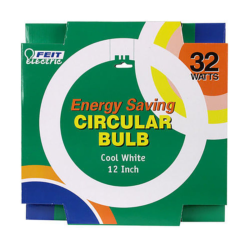 FEIT - Feit 32 W T9 12 in. D Circline Fluorescent Bulb Cool White Circular 4100 K 1 pk