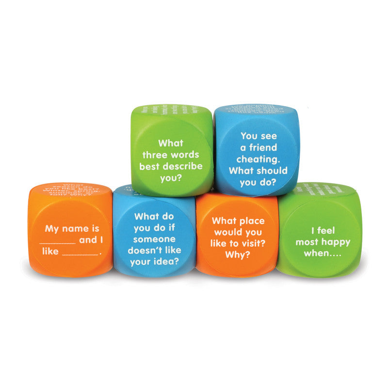 LEARNING RESOURCES - Let's Talk! Cubes, Set of 6