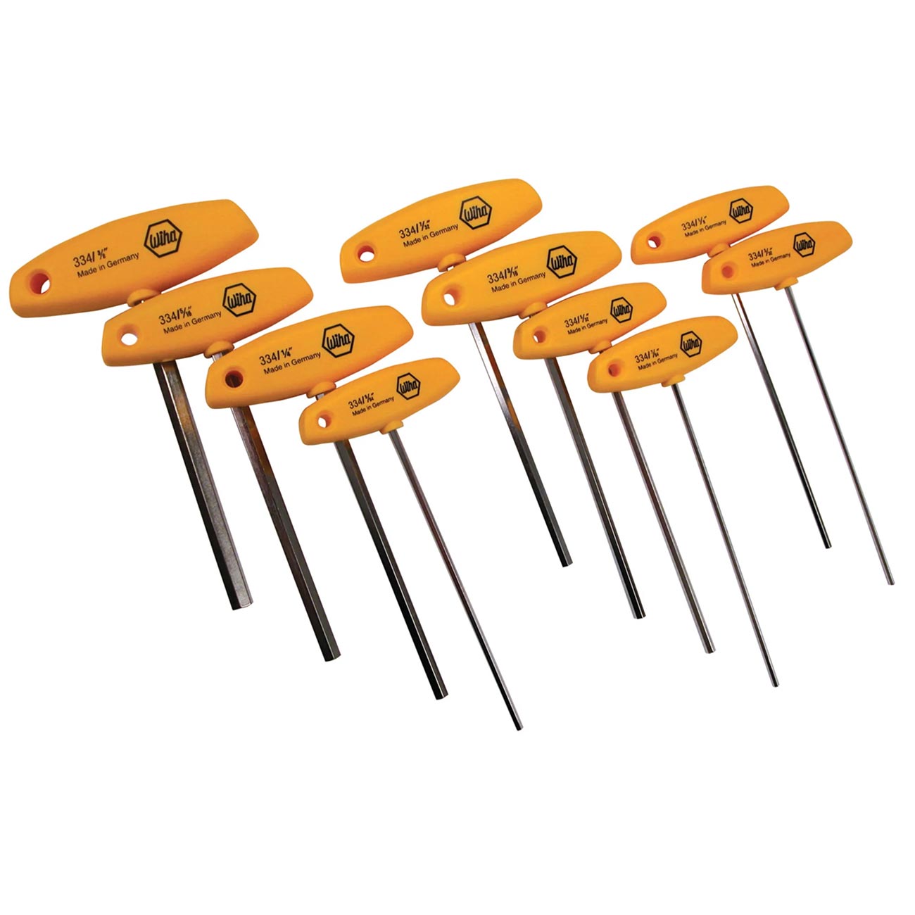 Wiha Classic Grip SAE Hex T-Handle Set (10 Piece Set)