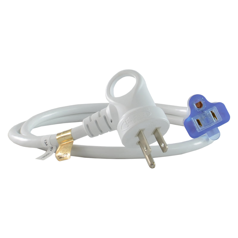CONNTEK - Conntek Indoor 3 ft. L White Extension Cord 16/3 SJTW