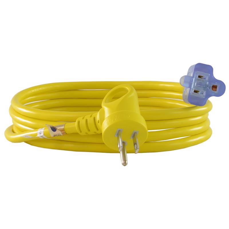 CONNTEK - Conntek Indoor or Outdoor 9 ft. L Yellow Extension Cord 16/3 SJTW