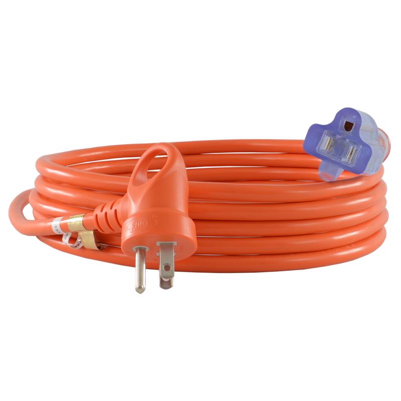 CONNTEK - Conntek Indoor or Outdoor 12 ft. L Orange Extension Cord 16/3 SJTW